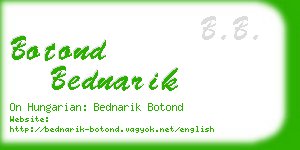 botond bednarik business card